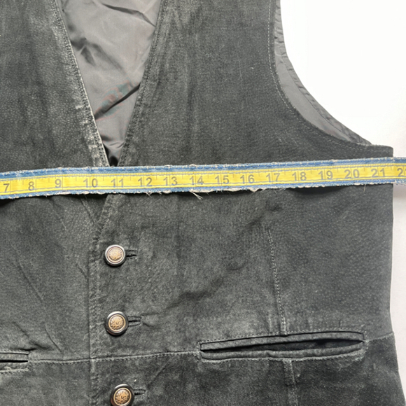 Wilsons Men's Black Suede Vest Large - Picture 7 of 9